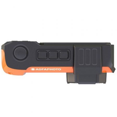AgfaPhoto Realishot WP9500 Cámara Compacta Resistente al Agua, 5K Ultra HD 24 MP, Sensor CMOS, 18x Zoom Digital, Color Naranja